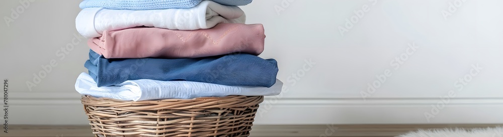 a basket full of clothes