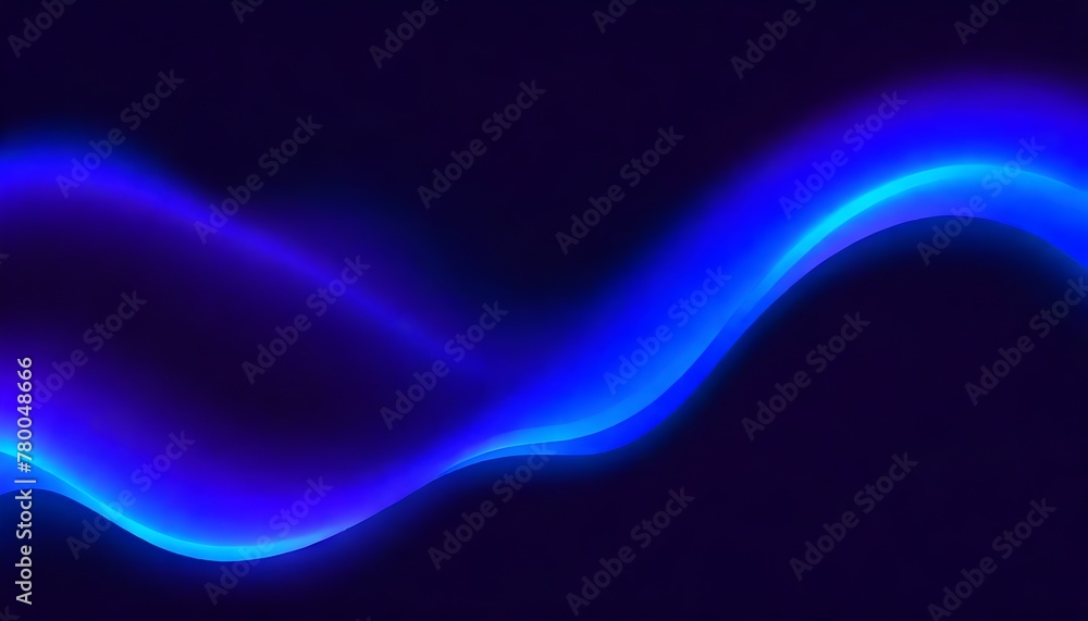 Blue purple neon smooth liquid waves abstract background. Vector banner design