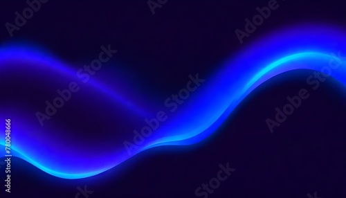 Blue purple neon smooth liquid waves abstract background. Vector banner design