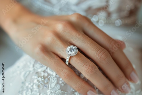 Person Wearing Wedding Ring Close Up