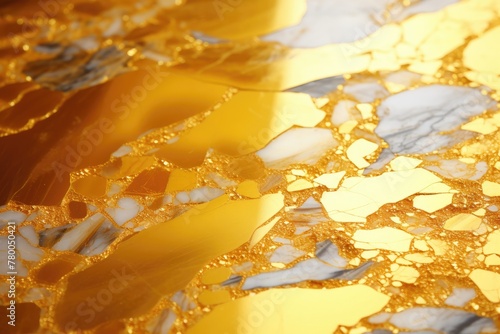 Yellow marble background natural marble texture. Glossy granite slab gold insert