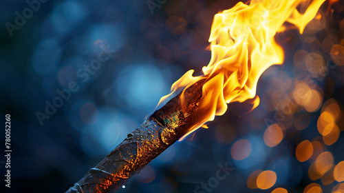 The fire of the Olympic torch.