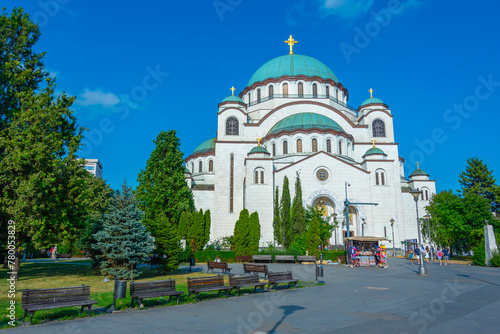 View of the saint sava cathedral in Belgrade, Serbia