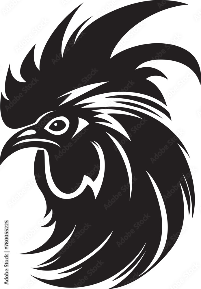 Feathered Flock: A Roster Chicken Vector Logo Cluck Crew: Iconic Roster Chicken Graphics
