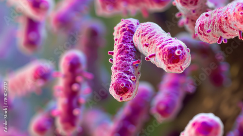  pink and purple bacteria 