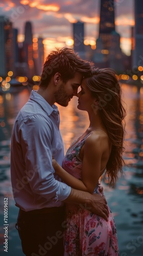 A Man and a Woman Standing Together