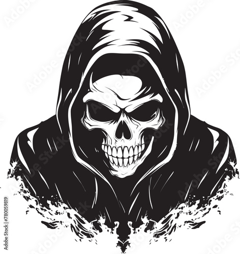 Urban Bones: Stylish Hoodie Skeleton Vector Logo Skull Swagger: Hooded Skeleton Emblem
