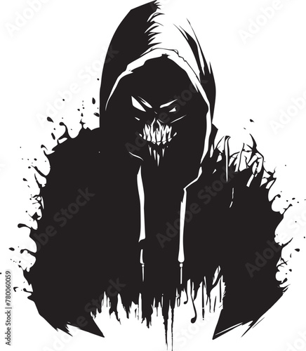 Skull Swagger: Hooded Skeleton Icon SkeleChic: Urban Hoodie Skeleton Vector Design