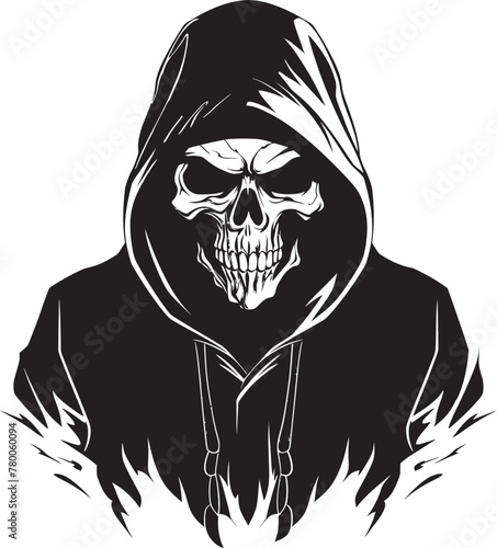 Skull Swagger: Stylish Hoodie Skeleton Emblem SkeleChic: Urban Hoodie Skeleton Icon