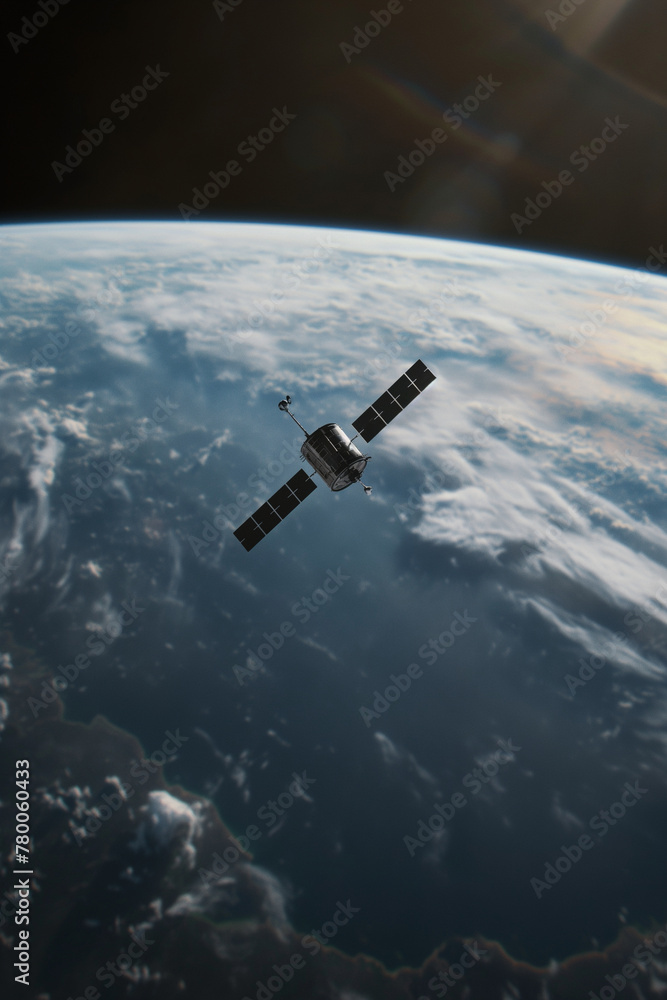 an artificial satellite passes by the earth an artificial satellite passes by the earth
