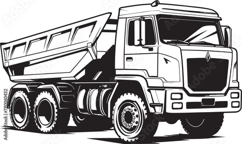 Sketchy Hauler: Dump Truck Sketch Icon Sketchy Load: Dump Truck Vector Logo Design
