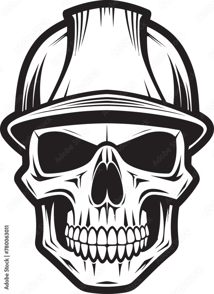 Skull Construction Guardian: Worker Safety Emblem Scaffold Skull Sentinel: Construction Worker Vector Logo Skull Construction Guardian: Worker Safety Emblem Scaffold Skull Sentinel: Construction Worker Vector Logo