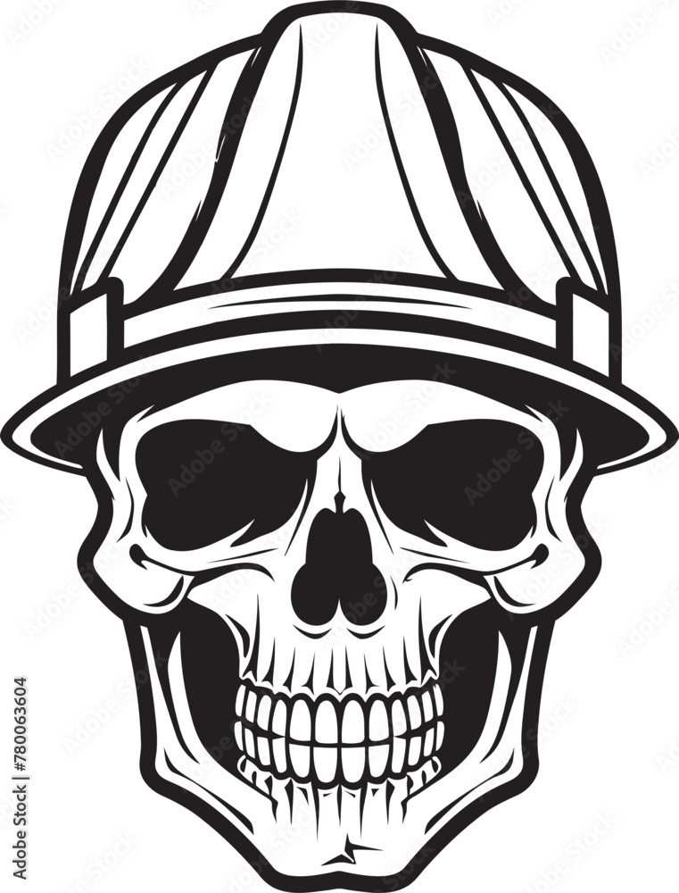 Hard Hat Guardian: Vector Logo Design for Construction Sites Construction Guardian: Iconic Helmet-Wearing Skull Graphics Hard Hat Guardian: Vector Logo Design for Construction Sites Construction Guardian: Iconic Helmet-Wearing Skull Graphics