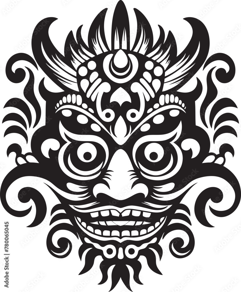 Enigmatic Enchantment: Vector Bali Mask Emblem Graphics Tribal Treasures: Traditional Mask Logo Design Enigmatic Enchantment: Vector Bali Mask Emblem Graphics Tribal Treasures: Traditional Mask Logo Design
