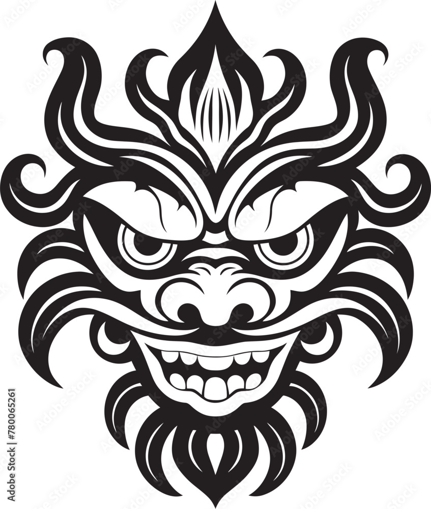 Ancient Avatars: Vector Bali Mask Emblem Sacred Symmetry: Traditional Mask Logo Design Ancient Avatars: Vector Bali Mask Emblem Sacred Symmetry: Traditional Mask Logo Design