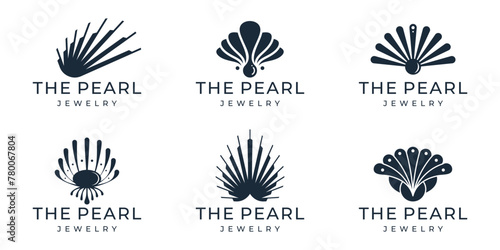 the pearl logo. geometry shape concept isolated on white background 