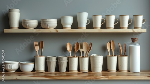 We offer biodegradable disposable tableware, such as paper plates, cups, and boxes, as well as wooden cutlery.