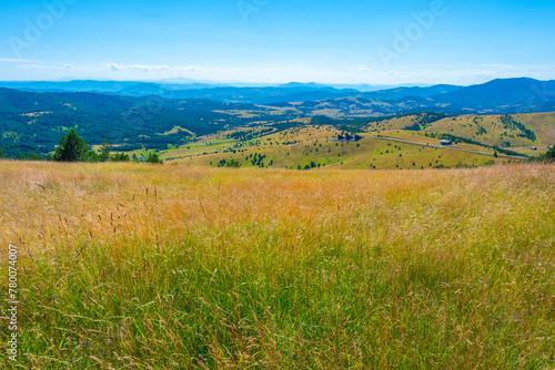 Zlatibor countryside in Serbia during a summer day