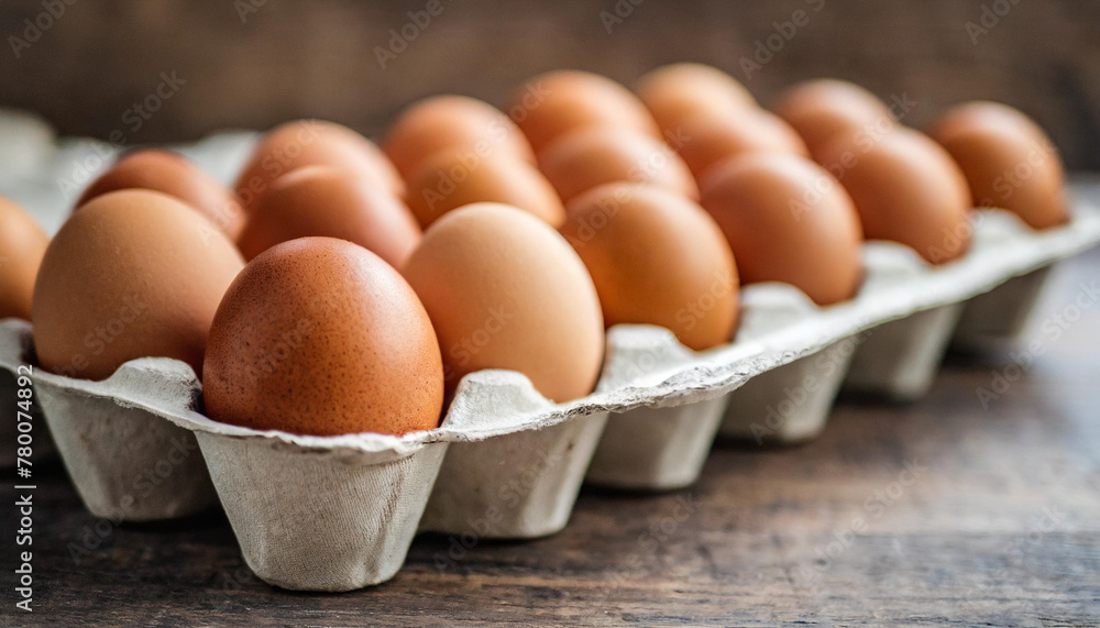 brown eggs in carton, symbolizing freshness and natural produce. Perfect for food blogs or farm-related content brown eggs in carton, symbolizing freshness and natural produce. Perfect for food blogs or farm-related content