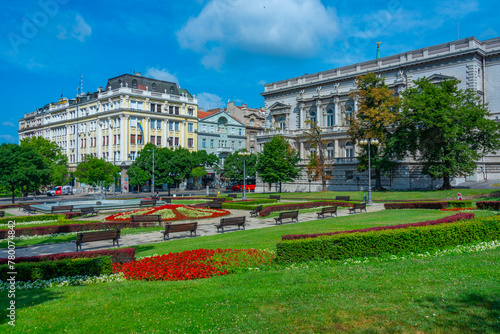 View of the old palace building in belgrade, Serbia photo