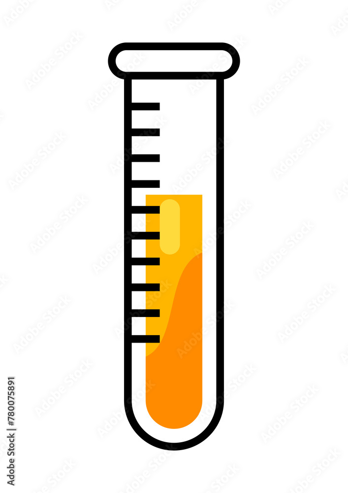 Test tube icon. Science item. Medical concept image. Test tube icon. Science item. Medical concept image.