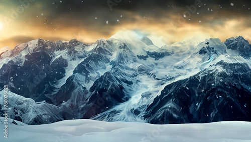 winter mountain landscape