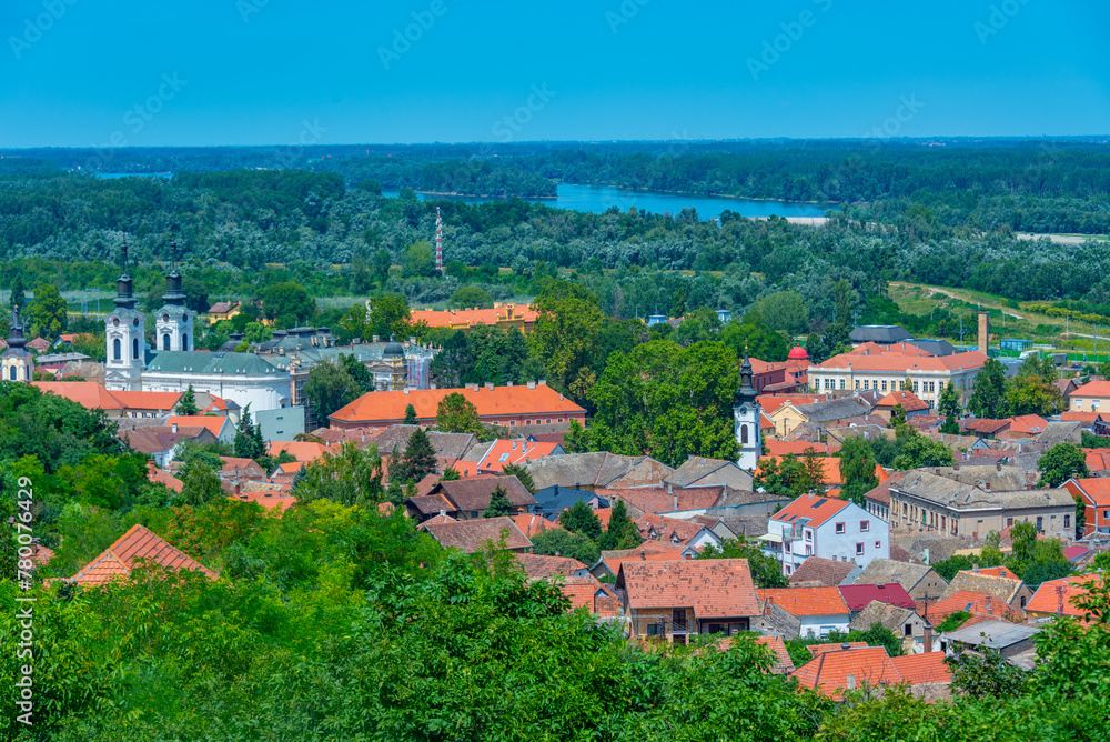 Panorama view of Serbian town Sremski Karlovci