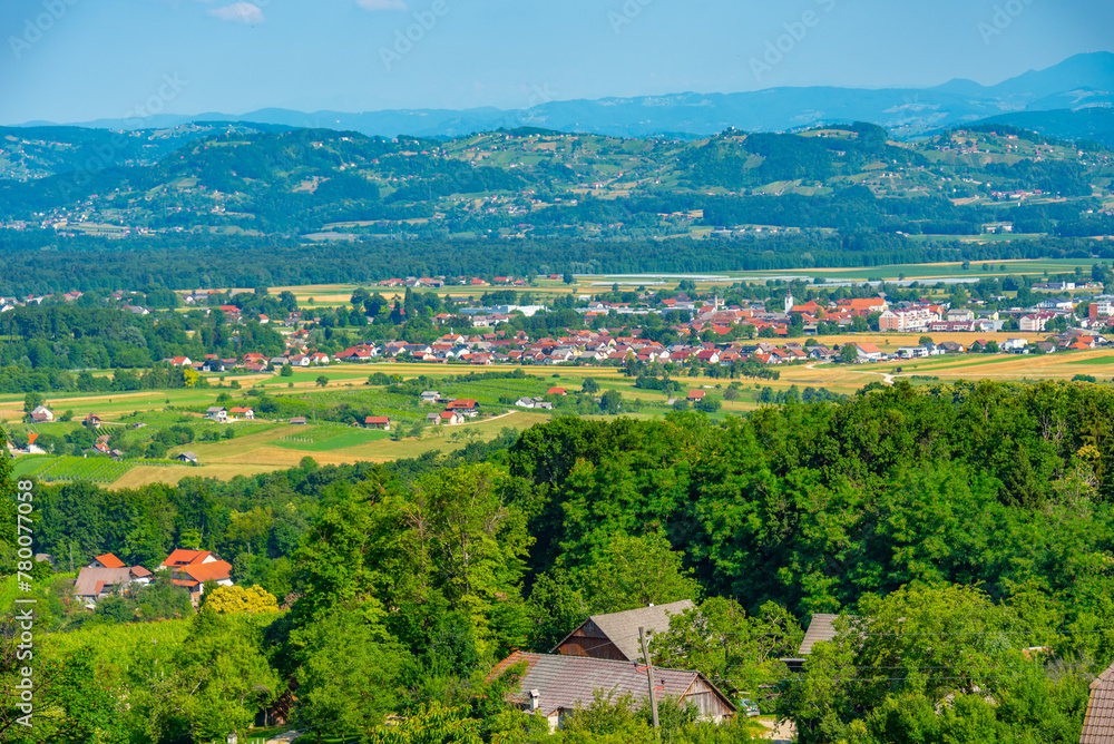 Slovenian countryside during a sunny day Slovenian countryside during a sunny day