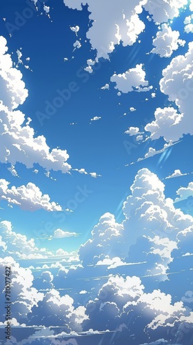 A View of the Clouds From an Airplane Window