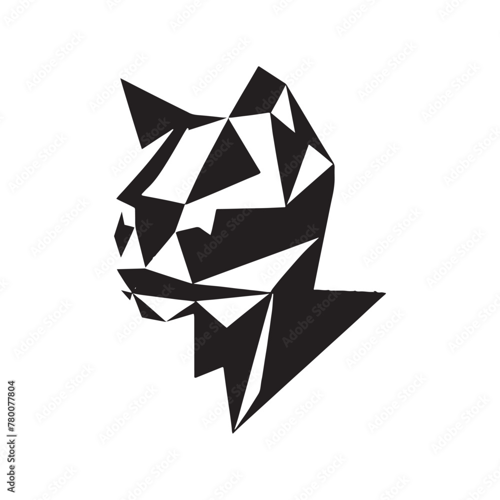 Abstract Cat Art: Magnificent Geometric Silhouette of Cat Beauty, Illustrated and Vectorized with Precision, Cat Geometric Illustration - Minimallest Cat Geometric Vector Abstract Cat Art: Magnificent Geometric Silhouette of Cat Beauty, Illustrated and Vectorized with Precision, Cat Geometric Illustration - Minimallest Cat Geometric Vector