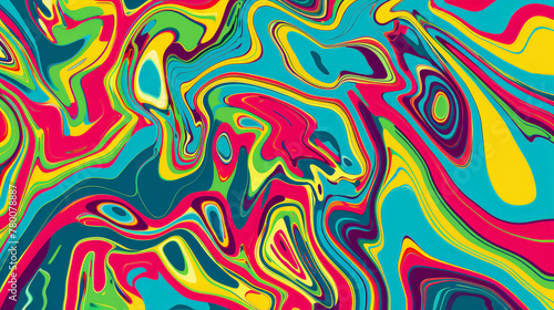 Psychedelic Oil Dance: Abstract Colorburst. Generative AI