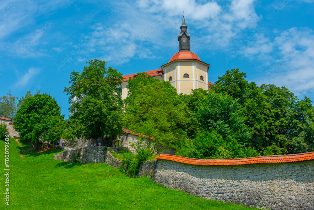Fototapeta premium Ramparts of the Skofja Loka castle in Slovenia