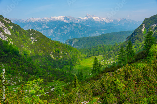 Triglav national park viewed from Mount Vogel, Slovenia © dudlajzov