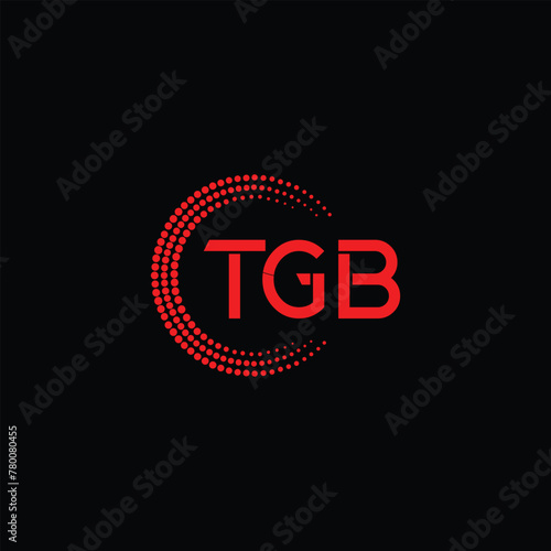 TGB Letter Logo Design. Initial letters TGB logo icon