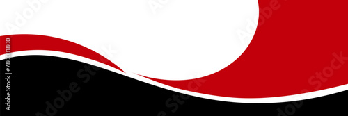 Abstract red and black wavy background with dynamic curve for business concept. vector