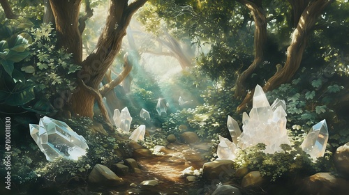 Enchanted Crystal Forest./n