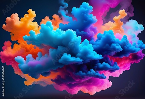 A Breath of Vibrant Clouds in Abstract Art