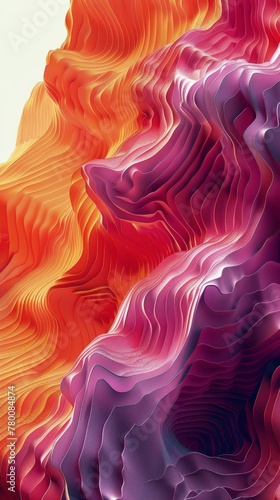 Red and Pink Background With Lines