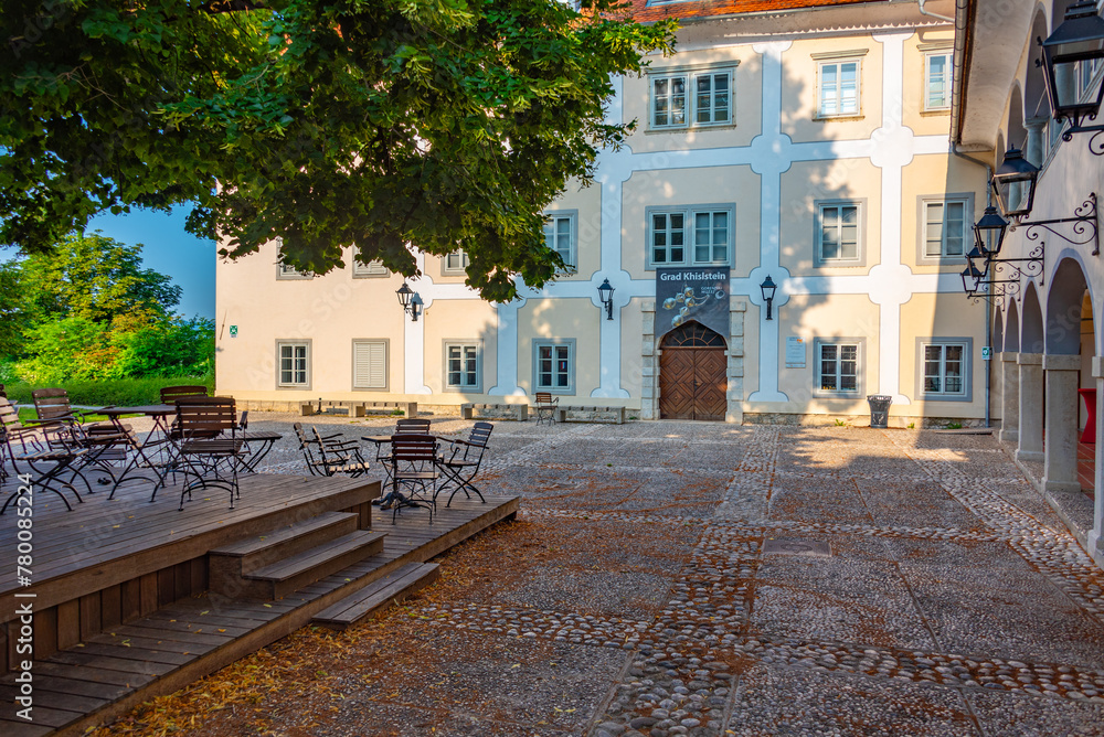 Obraz premium Khislstein castle in Slovenian town Kranj