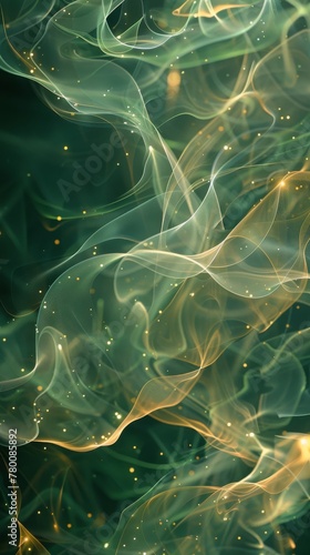 Green and Yellow Abstract Background