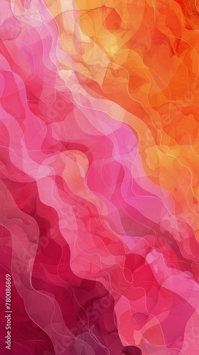 Colorful Abstract Background With Wavy Lines