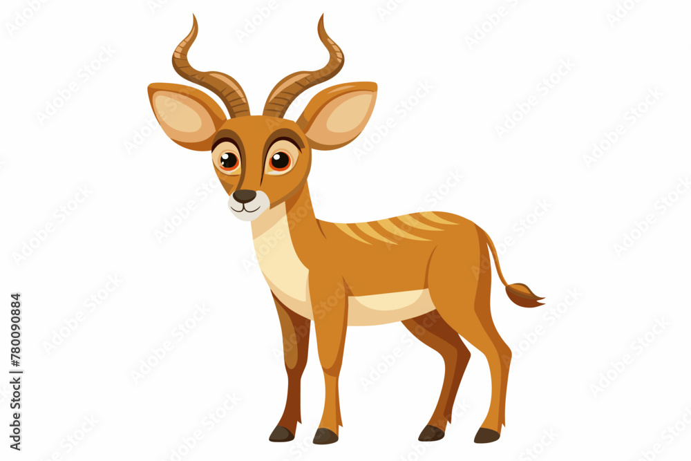 antelope deer vector illustration