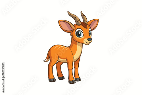 antelope deer vector illustration