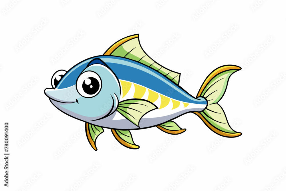 archer fish vector illustration