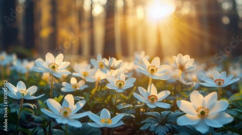 A Bunch of Flowers in the Grass