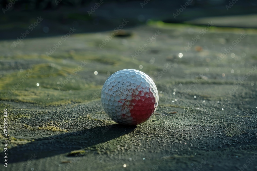 Golf balls on the golf course with golf clubs ready for golf in the first short.. Beautiful simple AI generated image in 4K, unique. Golf balls on the golf course with golf clubs ready for golf in the first short.. Beautiful simple AI generated image in 4K, unique.