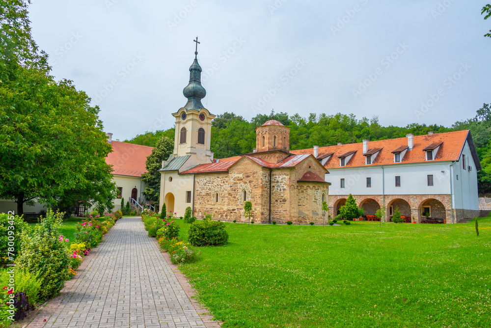 Mesic monastery in Serbia during summer Mesic monastery in Serbia during summer