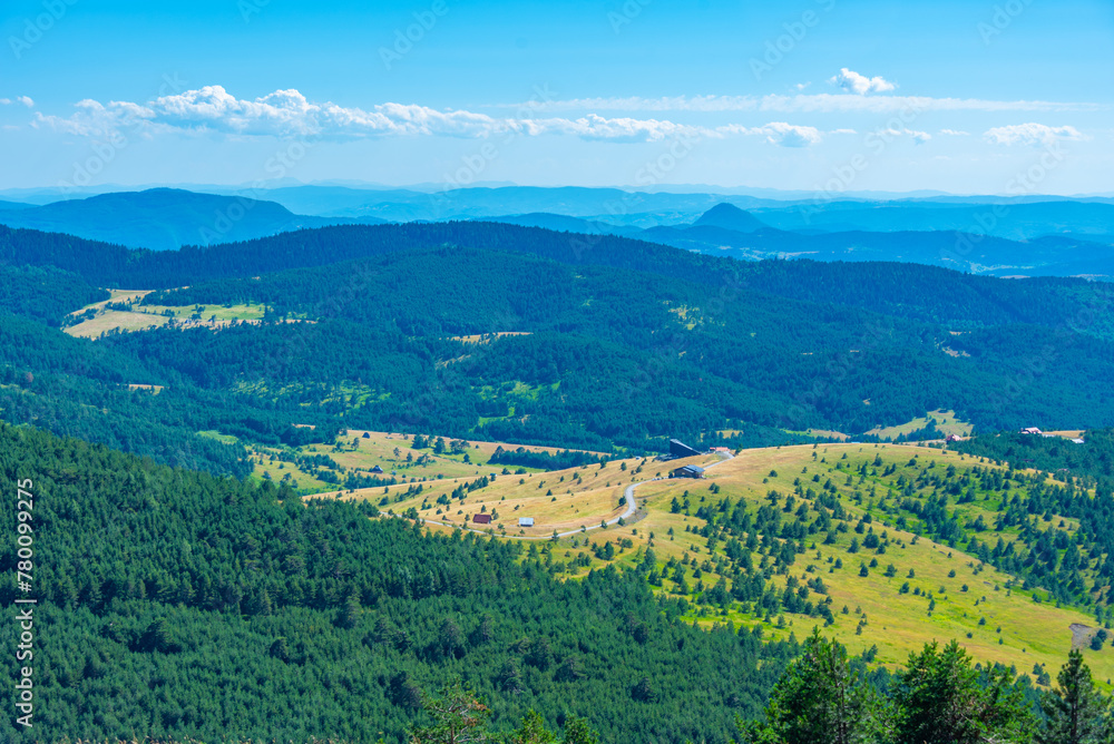Fototapeta premium Zlatibor countryside in Serbia during a summer day