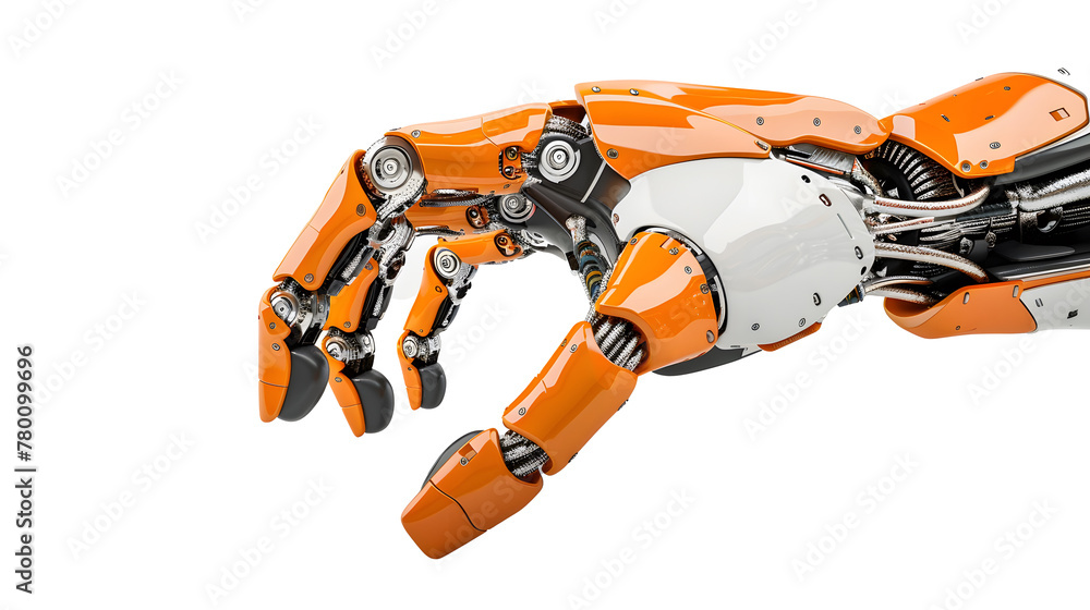 Robot arm grippers for industry on white background.
Robot arm grippers for industry on white background.