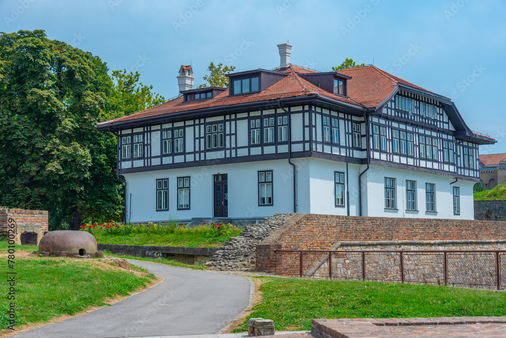 Fototapeta premium Cultural Monument Protection Institute at Kalemegdan fortress in